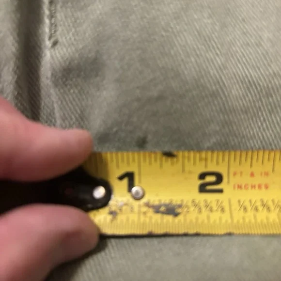 High Rise Green Jeans - Picture 9 of 10